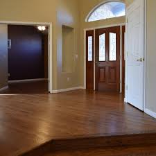 Red oak hardwood floors were sanded and finished with bona early american stain and satin waterbased finish. Early American Stain Red Oak Aurora Co The Flooring Artists