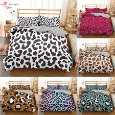Shop for leopard bedding sets at bed bath & beyond. Homesky Leopard Print Bedding Set Comforter Sets With Pillowcase Bedding Set Home Textiles Queen King Size Duvet Cover Bedding Sets Aliexpress