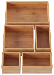 lavish home 5 compartment bamboo