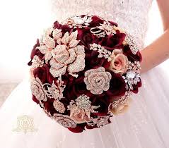 Wedding bouquets pictures burgundy champagne. Burgundy Or Champagne Rose Gold Champaign Bridesmaids Brooch Bouquet Bouquets Bouquets Corsages Ugaurbanag Com