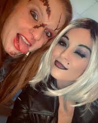 My sister and I as Chucky and Tiffany