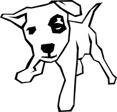 Dog Simple Drawing Clip Art Vector Clip Art Online Royalty Free Public Domain Easy Drawings Line Art Drawings Dog Clip Art