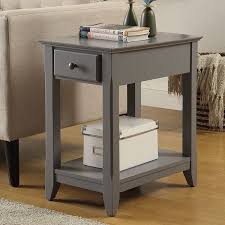 Hillyard End Table With Storage In 2020 Grey Side Table End Tables With Storage End Tables