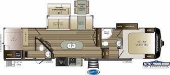 Keep in mind that this model does not have a bunk over the sofa in the bunk room, but it does have a loft. The Ins And Outs Of Every 2020 Keystone Cougar Fifth Wheel Camping World