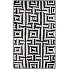 Mat Rug Clipart Black And White Jaipur Addison Banks Maze White Black Hand Tufted Wool Rug Rugs Geometric Rug Wool Rug