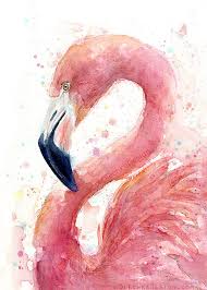 Pink Flamingo Watercolor Painting Flamingo Art Print Etsy Flamingo Art Print Paintings Art Prints Flamingo Wall Art