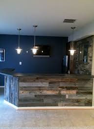 Basement home theater #basement (basement ideas on a budget) tags: Stikwood Wiedergewonnenes Verwittertes Holz Ich Bin Verliebt Moglicherweise Graue Oder Rote Wandfarbe Holz Bars For Home Basement Bar Designs Basement Decor