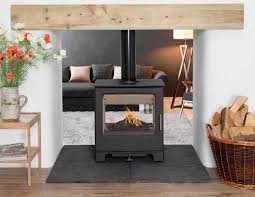 Corner and double corner frameless slim contemporary fireplace design with glass to glass optional multi color interior rgb led lighting.allows perfect flames view across a bed of crushed. Woodland 8kw Double Sided Stove Heat Design