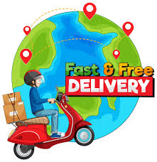 Free Vector | Fast and free delivery logo