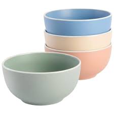 Spice BY TIA MOWRY 4 Piece 6 Inch Stoneware Cereal Bowl Set in Matte  Assorted Colors 985121591M - The Home Depot