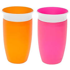 Buy Munchkin Miracle 360 Sippy Cup 2 Pack Set Pink Orange 10 Ounce 2 Count Bpa Free 2 Pack Toddler Sippy Cup With Toddler Sippy Cups Sippy Cup Baby Cups