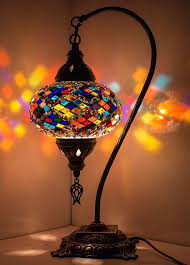 Buy mosaic lamps and get the best deals at the lowest prices on ebay! Turkish Moroccan Handmade Mosaic Swan Goose Neck Table Desk Bedside Night Accent Lamp Light Lamp Shade Lampshade In 2020 Moroccan Lamp Turkish Lamps Mosaic Glass