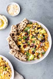 This is a special guest post recipe that has been developed and written by robin walrecht. Moroccan Couscous Chickpea Salad Cupful Of Kale