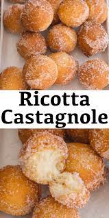 These Fried Or Baked Italian Ricotta Castagnole Are Made With Ricotta Cheese Which Makes Them Soft And Delicio Recipe Using Ricotta Sweet Dough Dessert Recipes