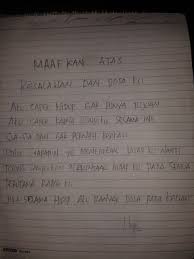 Barbie membacakan surat itu saat ditemui di polda metro jaya, jakarta selatan, selasa (30/7/2019). Sebelum Gantung Diri Remaja Di Inhil Tulis Surat Permohonan Maaf