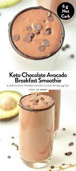 Keto Chocolate Smoothie 4g Net Carbs Recipe Chocolate Avocado Smoothie Chocolate Protein Shakes Chocolate Protein Smoothie