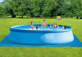 18ft X 48in Easy Set Pool Set Intex Above Ground Pools Pools The Home Depot In 2020 Easy Set Pools Pool Intex