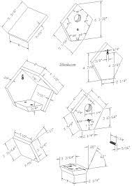 The height of the sides should measure 8 inches tall angled down to 6 inches. Swinging Wren Chickadee Birdhouse Plans Bird House Kits Bird Houses Wren House
