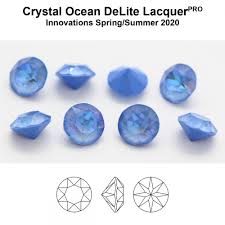 Swarovski 1088 Xirius Chaton Ss39 8 3mm Crystal Ocean Delite 6 Pcs