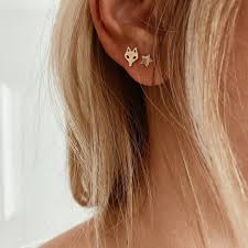Maison Constellation On Instagram Accumulation Bo Maisonconstellation Bo Loup Et Etoile Constellation Clous D Oreilles Bijoux