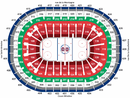 Detailed Seating Chart Bell Centre Montreal Bell Centre