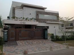 Front View Of The House Mibuilder Modern House Luxury Lahore 710a Dha Phase5 Entrance Gates House Front Entrances