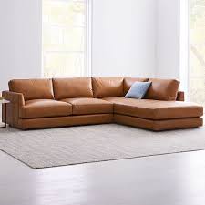 Haven Leather 2 Piece Terminal Chaise Sectional Leather Sectional Leather Sofa Sectional Sofa