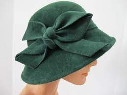 Winter Green Cloche Pretty Hats Elegant Hats Beautiful Hats