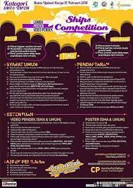 Informasi Lomba Buku Dan Beasiswa Ships Competition Lomba Poster Video Pendek Poster Video Buku