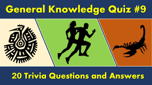 For decades, the united states and the soviet union engaged in a fierce competition for superiority in space. General Knowledge Quiz 9 20 Trivia Questions And Answers Youtube