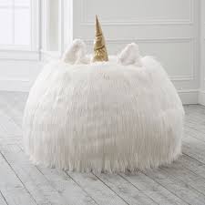 Unicorn Critter Beanbag Pbteen Unicorn Bedroom Decor Slipcovers For Chairs Bean Bag Chair