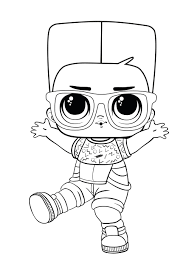 She has lime green eye shadow, black lipstick, and a small beauty mark above her lip. Coloring Pages Lol Surprise Hairgoals And Lol Surprise Boys Lolsdolls Bunny Coloring Pages Coloring Pages For Boys Unicorn Coloring Pages