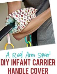 A Real Arm Saver Diy Infant Carrier Handle Cover Baby Sewing Baby Carrier Cover Diy Baby Stuff