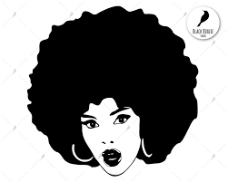 Black And White African American Clip Art Black Woman Svg Black Woman Clipart Afro Svg Afro Clipart Etsy Black Girl Art Black Woman Silhouette Black Women Art