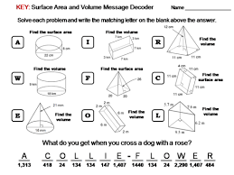 Maybe you would like to learn more about one of these? Surface Area And Volume Activity Math Message Decoder Teaching Resources