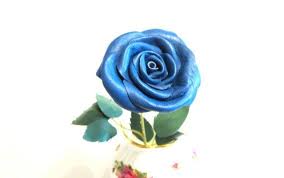 Gothic Black And Blue Roses Orange Leather Flower Rose Leather Long Stem Red Rose Etsy Leather Flowers Halloween Bouquets Wedding Flowers