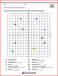 These worksheets explain how to identify and plot coordinate points on a simple x/y grid. Coordinate Plane Worksheets 4 Quadrants