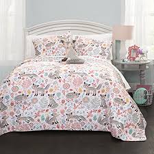 Check spelling or type a new query. Lush Decor Pixie Fox Quilt Reversible 4 Piece Bedding Set Gray Pink Full Queen Quilt Set Walmart Canada