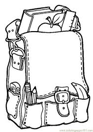 Pack these spring printables into a picnic basket for a family outing. School Bag Coloring Page Free Printable Coloring Pages Kindergarten Coloring Pages Kindergarten Colors School Coloring Pages