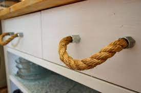 Diy sisal rope nautical cabinet pulls. Rope Drawer Handle Cabinet Pull Steel Nut Hexagonal End Etsy In 2021 Drawer Pulls Diy Rope Pulls Drawer Pulls
