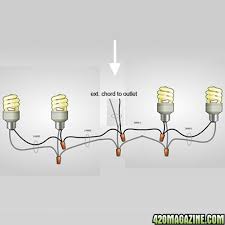 Most home wiring is either 12 or 14 gauge, corresponding to either a 20 amp or a 15 amp circuit, respectively. Simple Wiring Diagram For Multiple Lights 420 Magazine