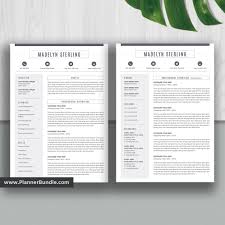 This professional cv template doc set is just what professionals need to make a great impression. Modern And Unique Resume Template For Ms Word Cv Template Professional Resume Design College Students Interns Fresh Graduates Professionals Madelyn Plannerbundle Com