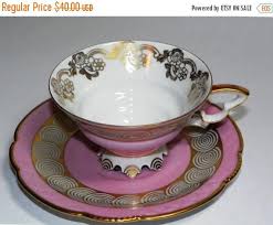 A Very Old And Beautiful Teacup Made By Mitterteich In Bavaria Germany Bright Pink With Gold Circles On The Saucer An Tea Cups Pink Coffee Cups Tea Cup Saucer