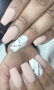 Black And White Marble Nails Short Home Blend Of Bites Acrylic Nails Short Acrylic Nails Swag Nails