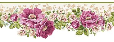 See more ideas about wallpaper, wallpaper border, borders. Wallpaper Accessories Pink And Burgundy Victorian Floral Wallpaper Border Jumpland Com Au