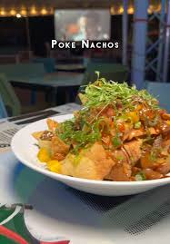 Poke Nachos from Grails in Wynwood! Yellowfin Tuna, Mango, Tomato, Se...