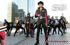 tsukasa and dai shocker in super heroes taisen kamen rider decade kamen rider superhero