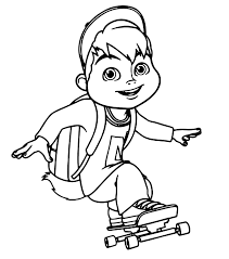 In this site you will find a lot of coloring pages in many kind of pictures. Alvin And The Chipmunks Alvin Hurtling Fast On The Skateboard