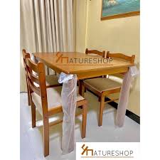 Kendalwood furniture premium dining room furniture wooden dining table with 4 chairs solid wood 4 seater dining set. Dining Table Furniture Prices And Online Deals Home Living Jul 2021 Shopee Philippines