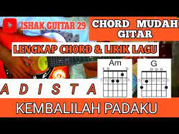 Chord Mudah Gitar Kembalilah Padaku Adista By Ishak Guitar 29 Youtube